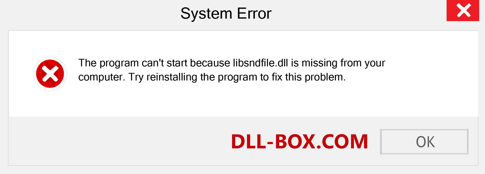  libsndfile.dll file is missing?. Download for Windows 7, 8, 10 - Fix  libsndfile dll Missing Error on Windows, photos, images